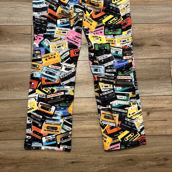 Men's Loudmouth Golf Pants SZ 32x30 Party Mix Cassette Print Stretch Colorful - Picture 9 of 11